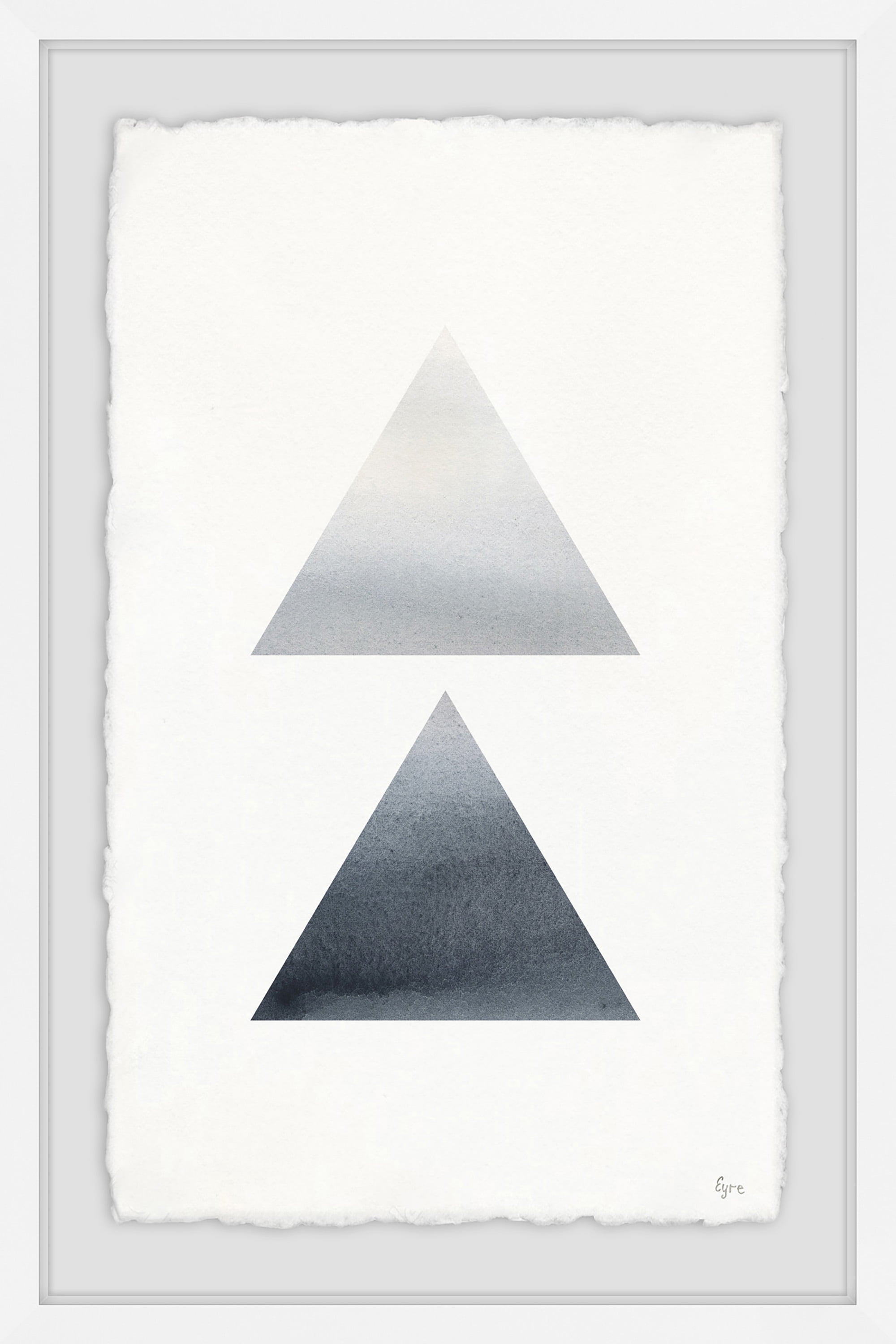 Smoky Diamond Framed Painting Print