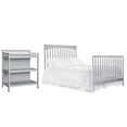 Dream On Me Chloe 5in1 Convertible Crib and Changer, Gray