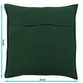 thumbnail image 3 of Stylo Culture Indian Couch Throw Pillow Covers 24 x 24 Big Hand Embroidered Dark Green Bohemian 60x60 cm Home Decor Cotton Mirrored Square Cushion Covers | Set Of 2, 3 of 4