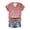 Pink, variant on Womens 250 Anniversary USA Shirt Commemorative T Shirt Tee Classic Print Patriotic Tops L