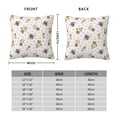 thumbnail image 2 of Fuzoiu Bees And Flowers Print Square Pillow Cover,Hidden Zipper Design,Luxury Square Pillow Case, Throw Pillow,Couch Cushion-26"x26", 2 of 7