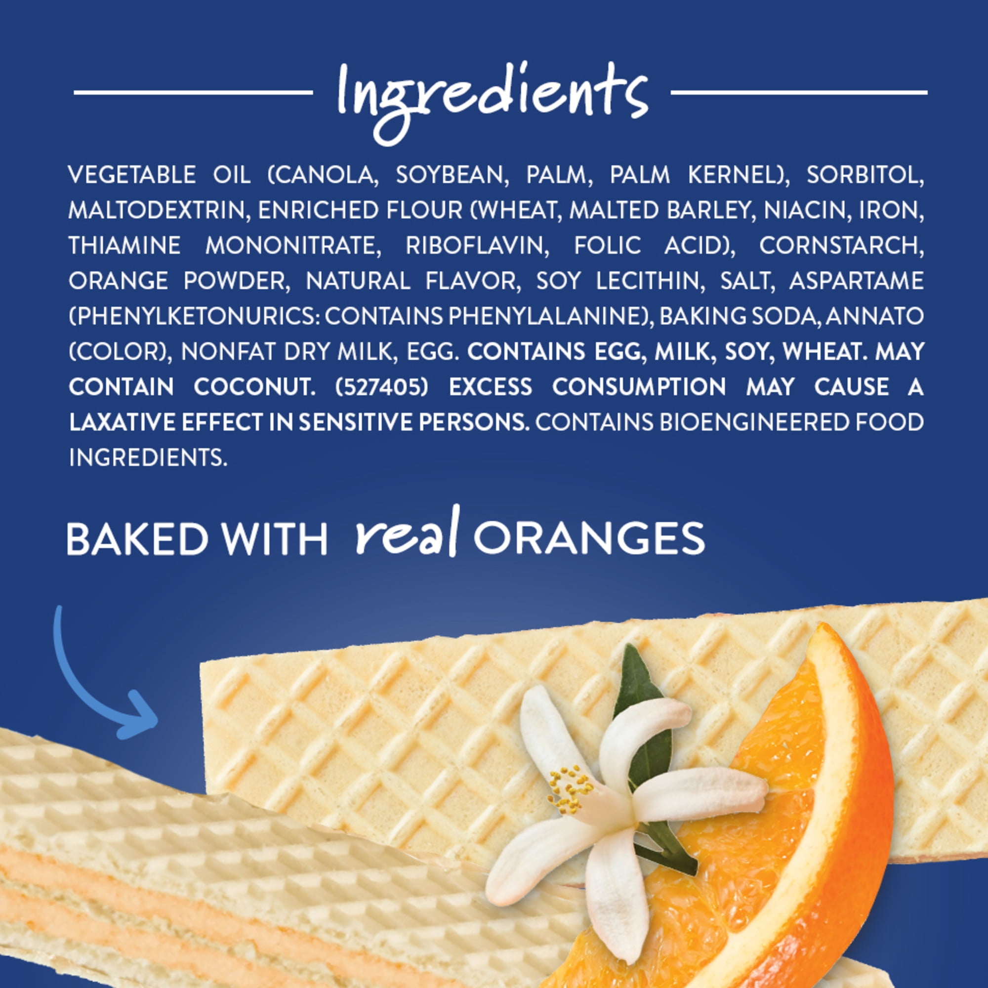 (3 pack) VOORTMAN Bakery Zero Sugar Orange Creme Wafer Cookies 9 oz
