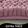 thumbnail image 6 of PrimeBeau Mauve Non-Slip Ultra Thick Soft Chenille Bath Mats, Microfiber Door Mats, 1 Pack - 20" x 32", 6 of 8