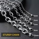thumbnail image 4 of Collar, cadena y casa, cable Link Rollo, acero inoxidable, 9 mm, 66 cm, 4 of 7