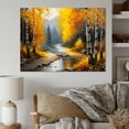 thumbnail image 2 of Designart Path Into The Yellow Forest II Canvas Wall Art, 2 of 5