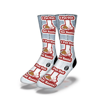 

I PUT OUT (CHRISTMAS COOKIES) FOR SANTA Funny Christmas Socks