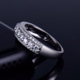 thumbnail image 3 of 18k Gold Inlaid Diamonds Women's Row Rings, 3 of 3