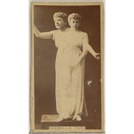 Isabella Series - Isabella Coe from the Actors and Actresses series (N45 Type 8) for Virginia Brights Cigarettes Poster Print (18 x 24)