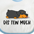 thumbnail image 4 of Inktastic Napping Dis Tew Much Rottweiler Boys or Girls Baby Bib, 4 of 4