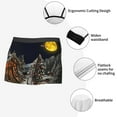 thumbnail image 5 of Kdxio Men's Boxer Briefs with Christmas Landscape Winter Mood Print - Comfortable and Breathable Underwear for Everyday Wear, 5 of 7