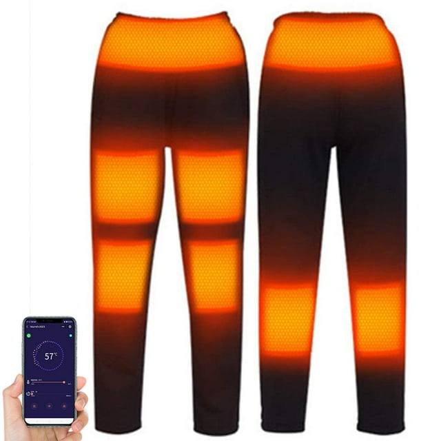 App APP Control Electric Heating Pants 5 Temperature Control Calf Thigh Knee Waist Abdominal Warmer Heating Elastic Trousers