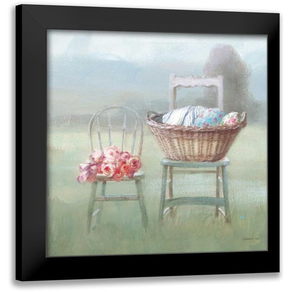 Nai, Danhui 12x12 Black Modern Framed Museum Art Print Titled - Laundry Day III