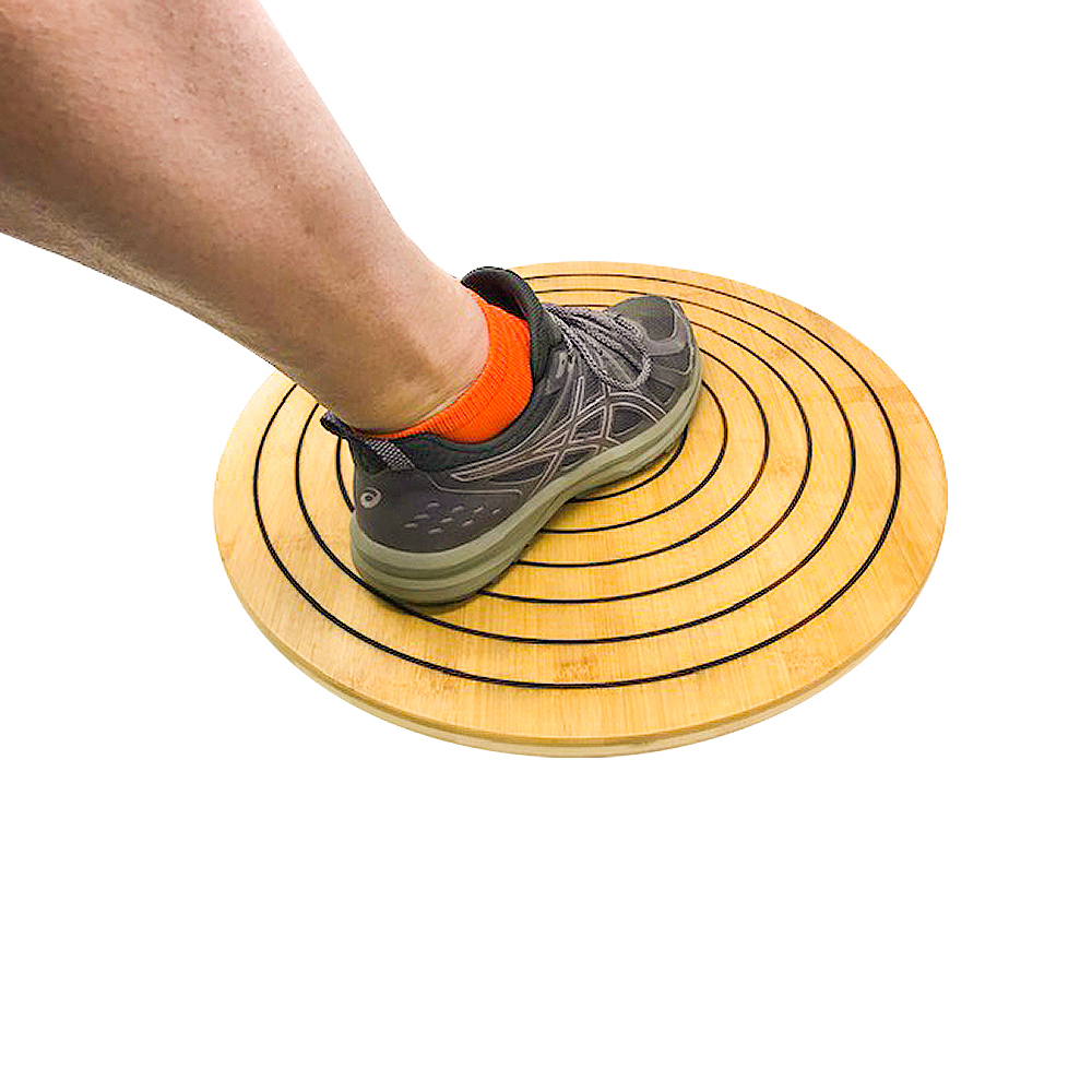 18 in Exercise, Training & Therapy Wood Balance Board & Wobble Rocker