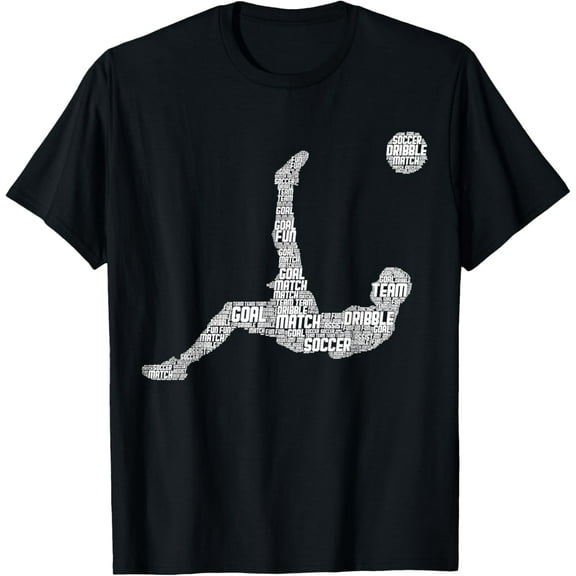 Soccer Player Men Boys Kids T-Shirt