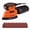 Orange, variant on Detail Sander, 130W Hand Sander with Vacuum Dust Collector, 12000RPM Palm Sander, Compact Electric Sander for Wood & Metal, 12 Sandpapers