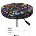 thumbnail image 2 of flowers and birds Round Bar Stool Seat Covers, Elastic Round Chair Cover Stool Seat Slipcover Bar Stool Cushions Round Pad for 12-14 inch, 2 of 5
