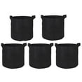 thumbnail image 1 of LABLT New Black Fabric Grow Pots Aeration Planter Bags Root Garden Container 5/10/20 Pack, 1 of 7