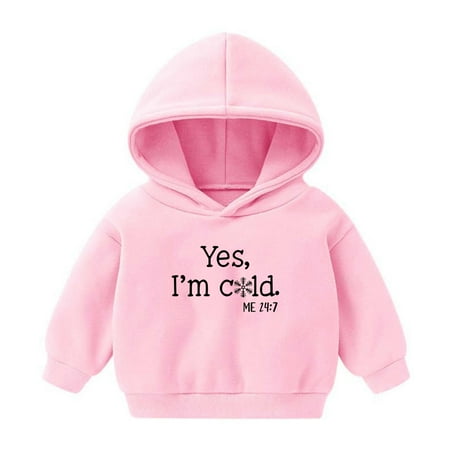 

FRSASU Clearance Winter Kids Hoodies Boys Girls Hoody Children Dino Cartoon Pullover Outerwear Pink 3-4 Years