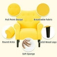 thumbnail image 3 of Richryce Mid-Century Accent Chair, Yellow, 3 of 6