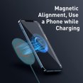 thumbnail image 2 of Wireless Charger Baseus 15W Max Magnetic Fast Wireless Charging Pad, 2 of 6