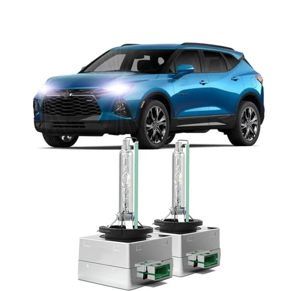 2pcs For Chevy Chevrolet Traverse Blazer 2018-2022 Headlights D3S Xenon HID Bulbs RS Premier L LS LT High Country High Low Dual Beam Bi-Xenon Lights