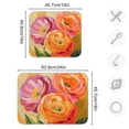 thumbnail image 4 of Yayeee Dish Drying Mat for Kitchen Counter 16"x18" Microfiber Absorbent Pad, Pink Abstract Floral, 4 of 7