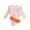 Orange, variant on Toddler Girls' Swimsuits Cute Swim Shirts & Rash Guards Long Sleeve Bathing Suit Two Piece Upf50+ Swimwear for Kids Size 4-5T