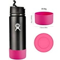 thumbnail image 3 of Uanit Water Bottles Bottom Silicone Sleeve Protective Cover Cap,Silicone Sleeve Vacuum Cup Special Sheath Cup Bottom Ring Cover Coaster Non-slip Cup Mug Sleeve Heat-Resistant, 3 of 9