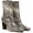 Roccia Grey Snake, variant on Women's Briar Dress Ankle Bootie Chalk White Leather 10M