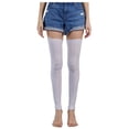 thumbnail image 2 of Hot Sales Women Knee High Socks Under $2 GIJNRIUIUA White Knee-High Socks Women Knee High Socks Striped Women's Long Socks Thigh High Socks for Girls Plus Size Stockings Leg Warmers, 2 of 7
