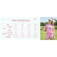 thumbnail image 7 of Girls 2 Piece Outfits Set Girl Casual T Shirt and Kids Rainbow Shorts Summer Clothes for Girls 7-14Y, 7 of 7