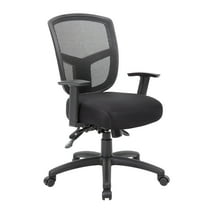 Boss Office Products Contract Mesh Task Chair in Black