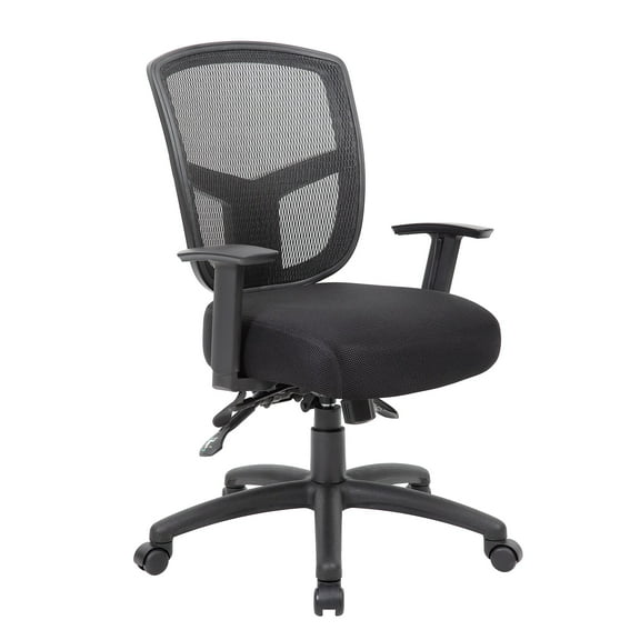Boss Office Products Contract Mesh Task Chair in Black