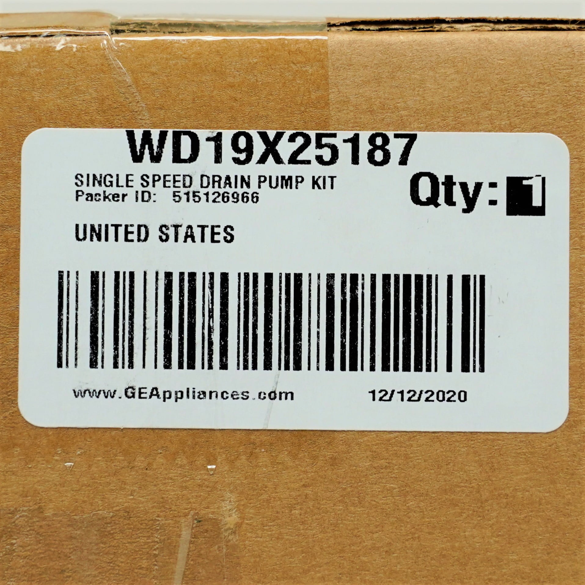 ge dishwasher drain pump kit wd19x25187