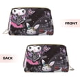 thumbnail image 2 of Lsque Sanrio Pattern Genuine Leather Makeup Bag Cosmetic Pouch Travel Organizer Toiletry Clutch Large Capacity Travel Cosmetic Bag, 2 of 6
