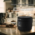 thumbnail image 5 of MAGiC COM Rice Cooker 4 Cup Uncooked (8 Cup Cooked), Small Digital Multi-Cooker with Steamer, 24H Delay Timer, Automatic Keep Warm, Non-Stick Pot, Perfect for Dorm, Travel, Single Serve (Black), 5 of 9