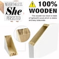 thumbnail image 4 of Zomyto 5"x5" Inspirational Wood Block Signs,Nevertheless She Persisted Wooden Box Sign, 4 of 8