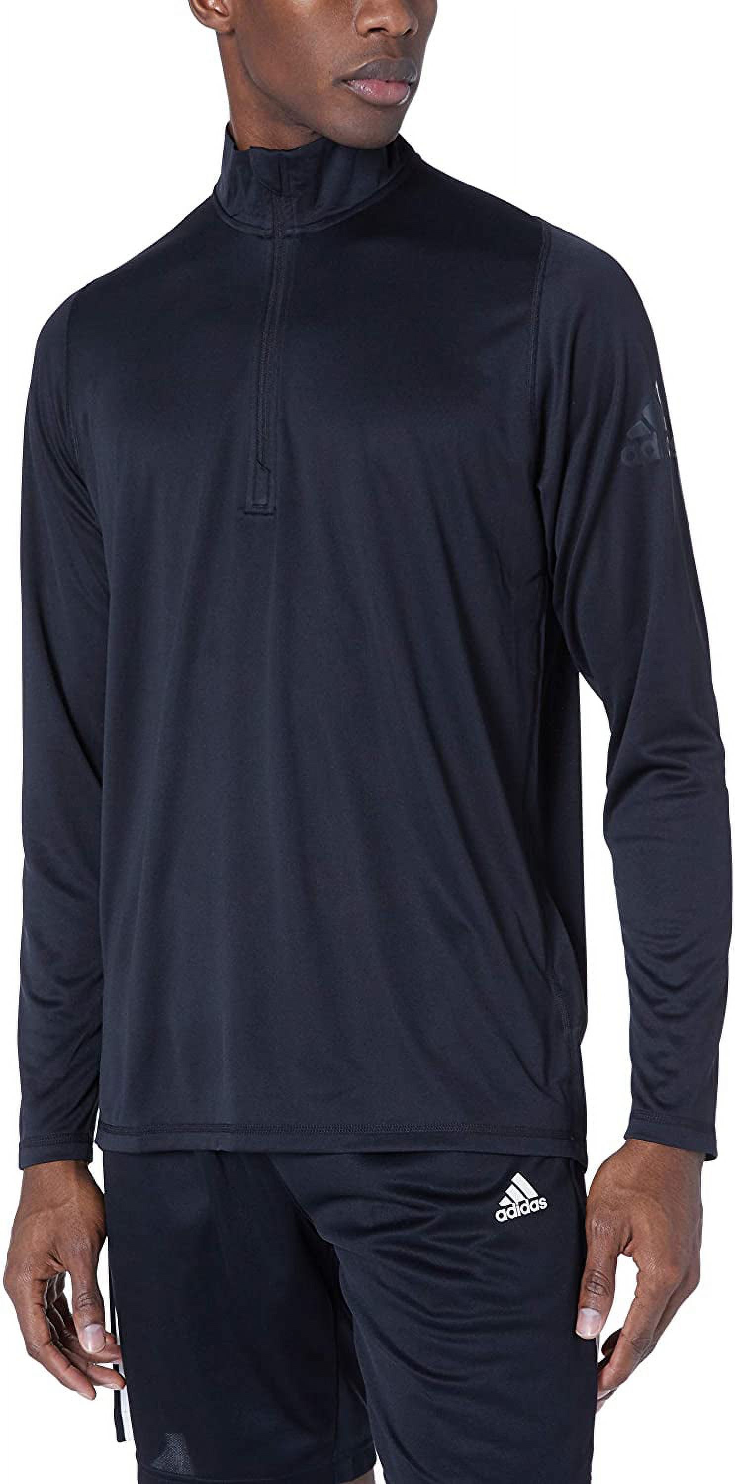 Adidas Men's Freelift Sport 1/4 Zip Long Sleeve Black