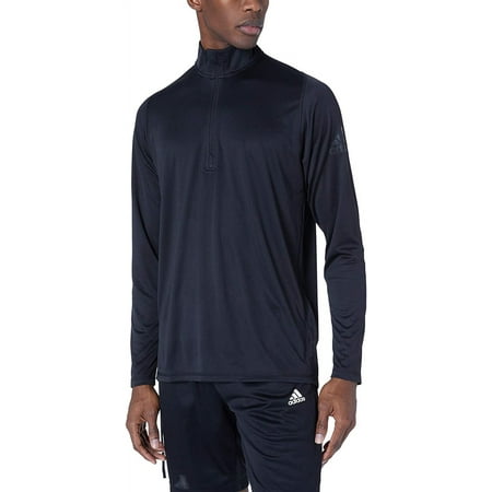adidas Men's Freelift Sport 1/4 Zip Long Sleeve Shirt, Black