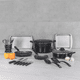 thumbnail image 2 of Batería De Cocina Ekco 31 Pzas De Aluminio Con Antiadherente negro Malubero Batería De Cocina, 2 of 3