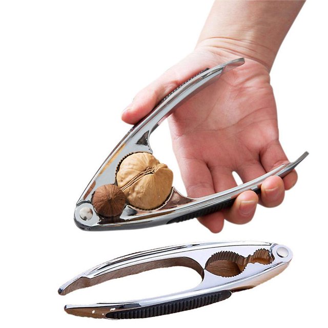 Clip de nuez de Cascanueces, removedor de núcleo multifuncional, pelador de Clip de nuez, Clip de avellana, herramienta de Clip de tuerca, desgranador de nueces de cocina Feliz Sencillez