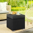 thumbnail image 6 of Yaheetech Outdoor Ottomans with Hidden Storage, Set of 2, Black/Gray, 6 of 8
