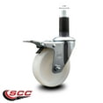 thumbnail image 2 of 4 Inch Nylon Swivel 1-1/4 Inch Expanding Stem Caster Total Lock Brake SCC, 2 of 2
