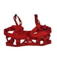 thumbnail image 5 of Victoria's Secret Luxe Unlined Balconet Strappy Banded Caged Bra Red Size 36D NWT, 5 of 6
