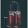 thumbnail image 2 of 50 PCS Clear Plastic Gift Bags with Handles, Reusable Party Favor Bags with Ribbon Transparent Gift Wrap Bags Bulk for Weddings Birthdays, 2 of 4