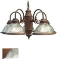 thumbnail image 4 of Woodbridge Lighting Basic 24" 5-light Steel & Glass Chandelier in White/Clear, 4 of 4