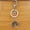 Green stone, variant on Crystal Tree of Life Keychain Electroplated Pendant Round Key Chain Charm for Handbags Backpacks or Decoration Amethyst