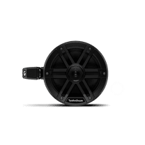 Rockford Fosgate M0WL-65MB Element Ready Marine Grade 6.5" 2-way Motorsports Can Speakers 65 Watts RMS / 250 Watts Peak with Sport Grilles, Mounting Hardware - Black (Pair)