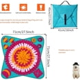 thumbnail image 4 of Dog Snuffle Mat, Dog Training Mat Dog Puzzle Toys Dig Mat Slow Feeding Toy Dog Sniffing Mat Foldable Blanket (70 * 70 cm), 4 of 5