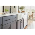 thumbnail image 3 of Amerock Ville 3-3/4 inch (96mm) Center-to-Center Matte Black Cabinet Pull, 25 Pack, 3 of 4